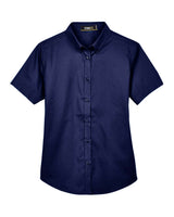 CORE365 Women's Optimum Short Sleeve Twill Shirt. 78194 - Classic Navy