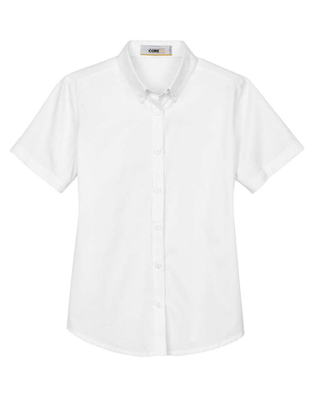 CORE365 Women's Optimum Short Sleeve Twill Shirt. 78194 - White