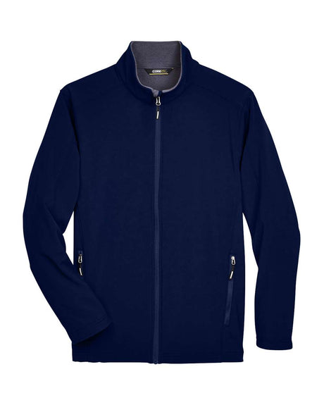 CORE365 Men's Tall Cruise Two-Layer Fleece Bonded Soft Shell Jacket. 88184T - Classic Navy