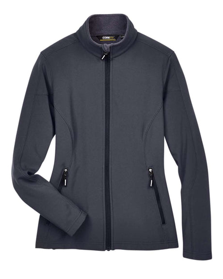 CORE365 Women's Cruise Two-Layer Fleece Bonded Soft Shell Jacket. 78184 - Carbon