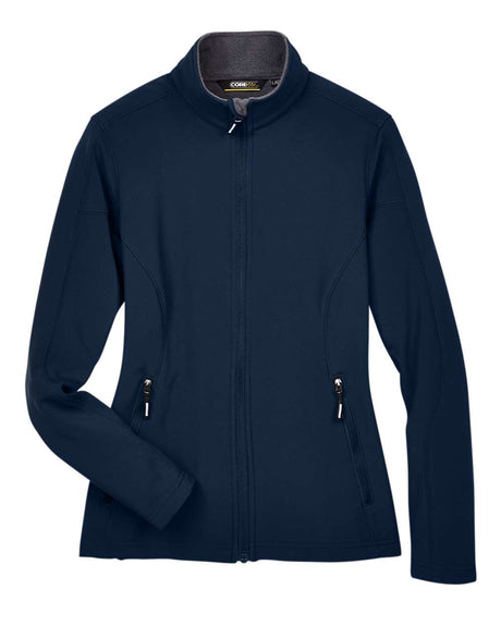 CORE365 Women's Cruise Two-Layer Fleece Bonded Soft Shell Jacket. 78184 - Classic Navy