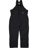 Berne Apparel Men's Tall Heritage Insulated Bib Overall. B415T - Black