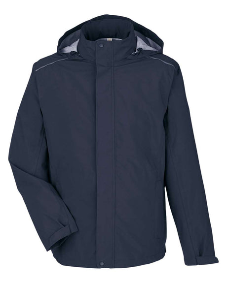 CORE365 Men's Barrier Packable Waterproof Rain Jacket. CE712 - Classic Navy