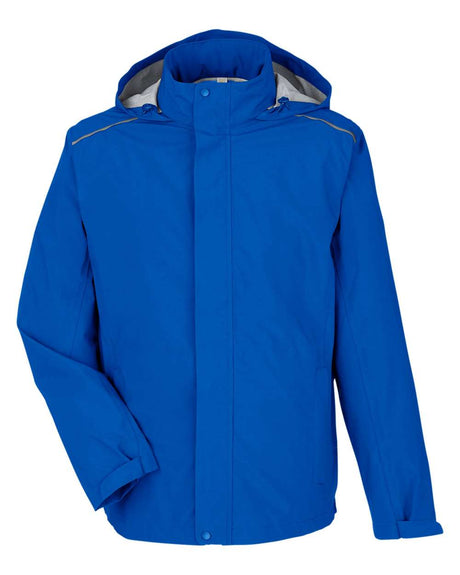 CORE365 Men's Barrier Packable Waterproof Rain Jacket. CE712 - True Royal