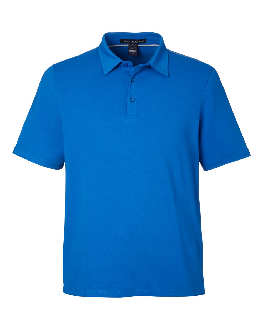 Devon & Jones Men's Raleigh Stretch Polo. DG120 - French Blue