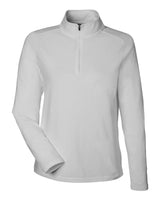 Devon & Jones Women's Raleigh Stretch Quarter-Zip Pullover. DG425W - Grey