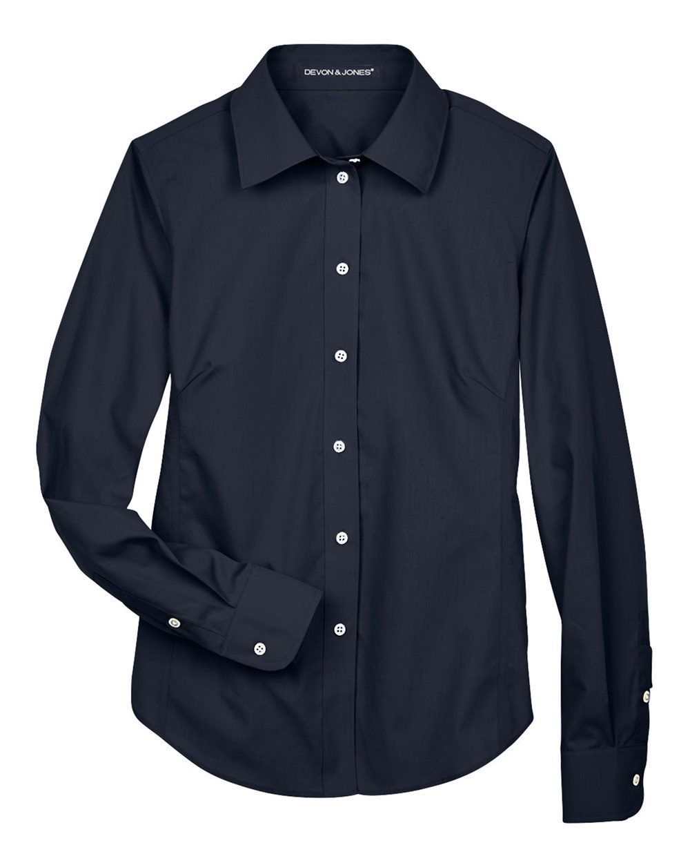 Devon & Jones Women's Crown Collection® Broadcloth Woven Dress Shirt. D620W - Navy