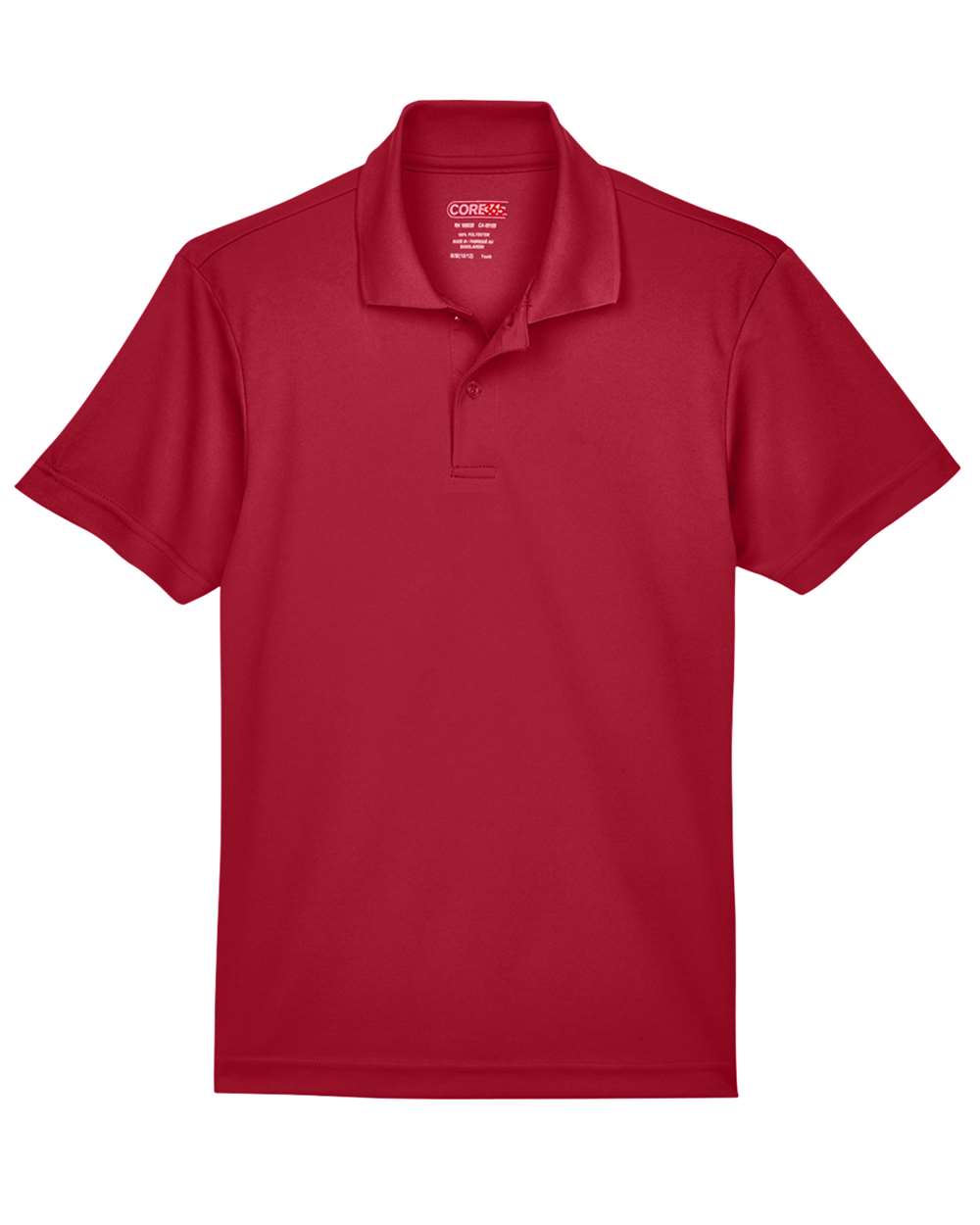 CORE365 Youth Origin Performance Piqué Polo. 88181Y - Classic Red