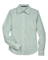 Devon & Jones Women's Crown Collection® Banker Stripe Woven Dress Shirt. D645W - Dill