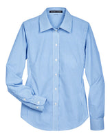 Devon & Jones Women's Crown Collection® Banker Stripe Woven Dress Shirt. D645W - French Blue