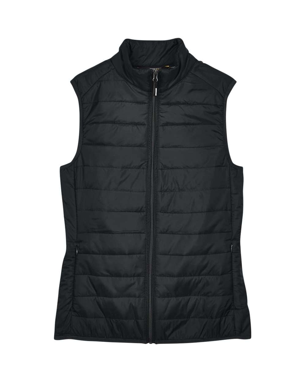 CORE365 Women's Prevail Packable Puffer Vest. CE702W - Black
