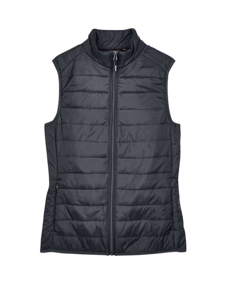 CORE365 Women's Prevail Packable Puffer Vest. CE702W - Carbon