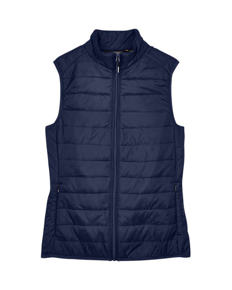CORE365 Women's Prevail Packable Puffer Vest. CE702W - Classic Navy