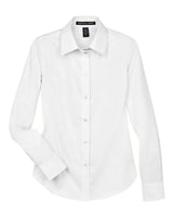Devon & Jones Women's Crown Collection® Solid Stretch Twill Woven Dress Shirt. DG530W - White