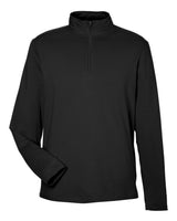 Devon & Jones Men's Raleigh Stretch Quarter-Zip Pullover. DG425 - Black