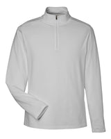 Devon & Jones Men's Raleigh Stretch Quarter-Zip Pullover. DG425 - Grey