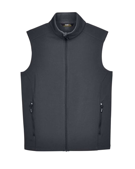 CORE365 Men's Cruise Two-Layer Fleece Bonded Soft Shell Vest. CE701 - Carbon
