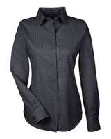 Devon & Jones Women's Crown Collection® Royal Dobby Woven Dress Shirt. DG532W - Black