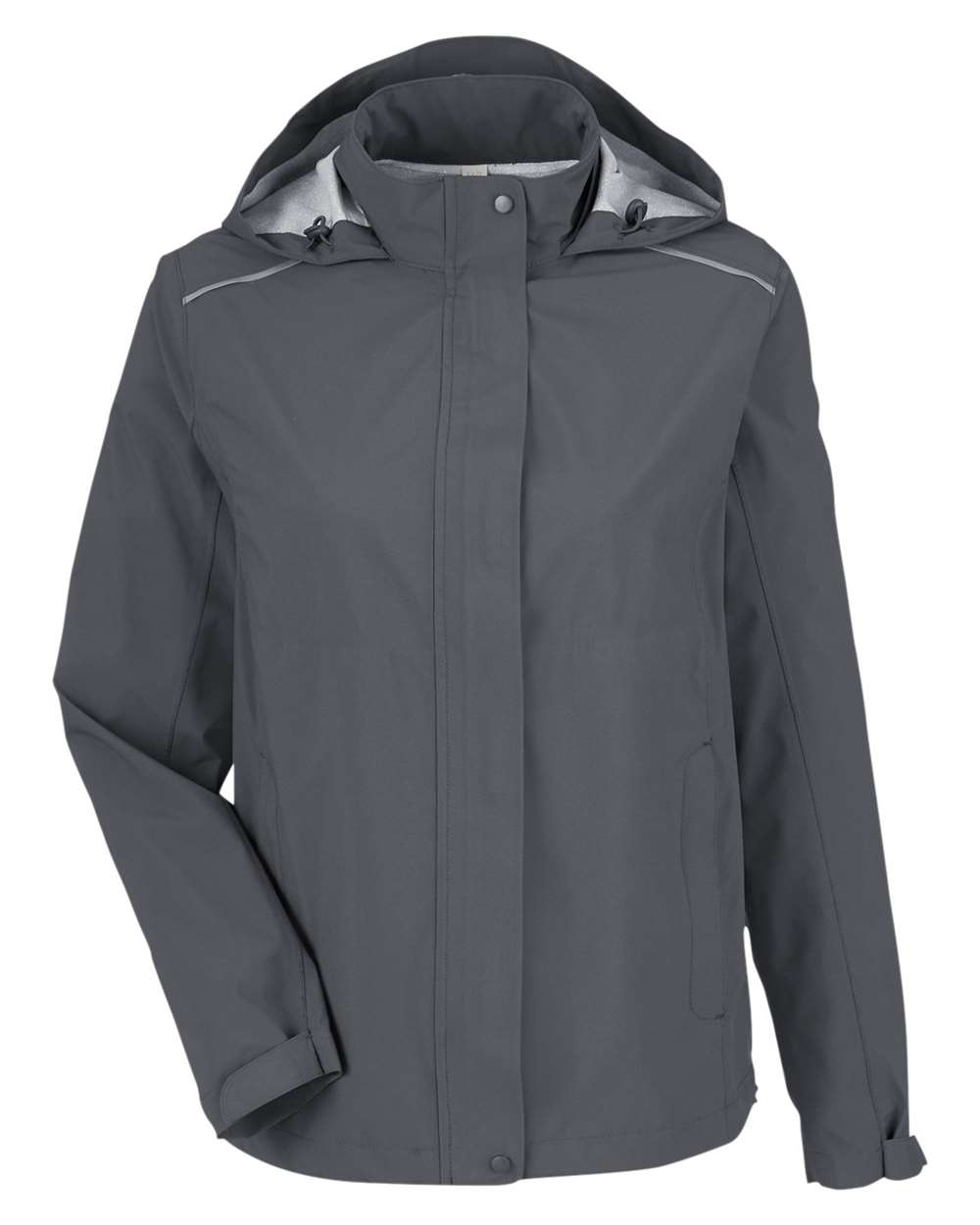 CORE365 Women's Barrier Packable Waterproof Rain Jacket. CE712W - Carbon