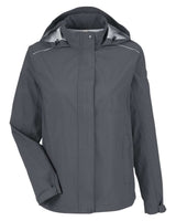 CORE365 Women's Barrier Packable Waterproof Rain Jacket. CE712W - Carbon