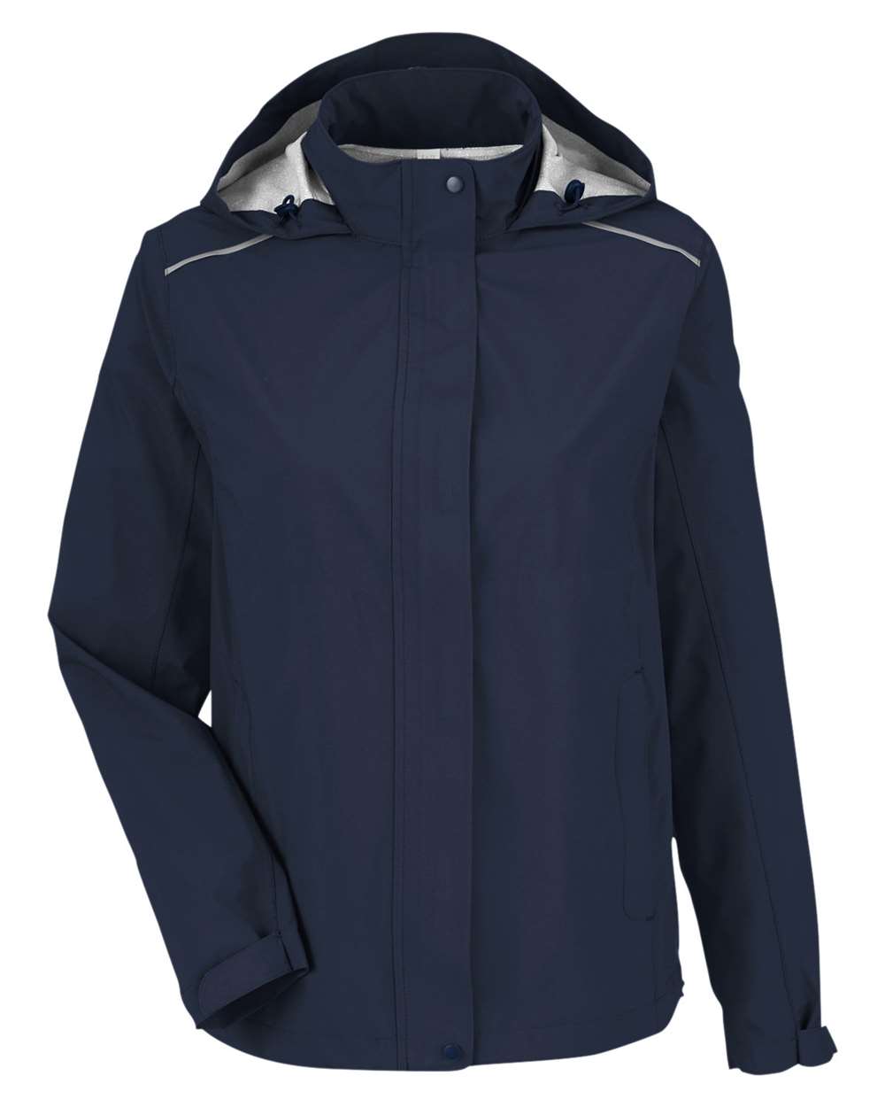 CORE365 Women's Barrier Packable Waterproof Rain Jacket. CE712W - Classic Navy