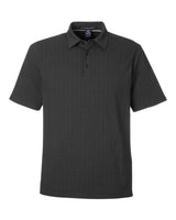 Devon & Jones Men's Crownlux Performance® Geo Polo. DG101 - Black/ Graphite
