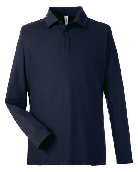 CORE365 Men's Fusion ChromaSoft™ Long Sleeve Pique Polo. CE112L - Classic Navy