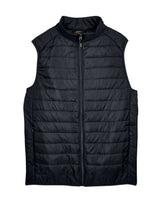 CORE365 Men's Prevail Packable Puffer Vest. CE702 - Black