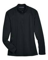 Devon & Jones Women's Stretch Tech-Shell® Compass Quarter-Zip Pullover. DG440W - Black