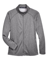 Devon & Jones Women's Stretch Tech-Shell® Compass Full-Zip Jacket. DG420W - Dark Grey Heather