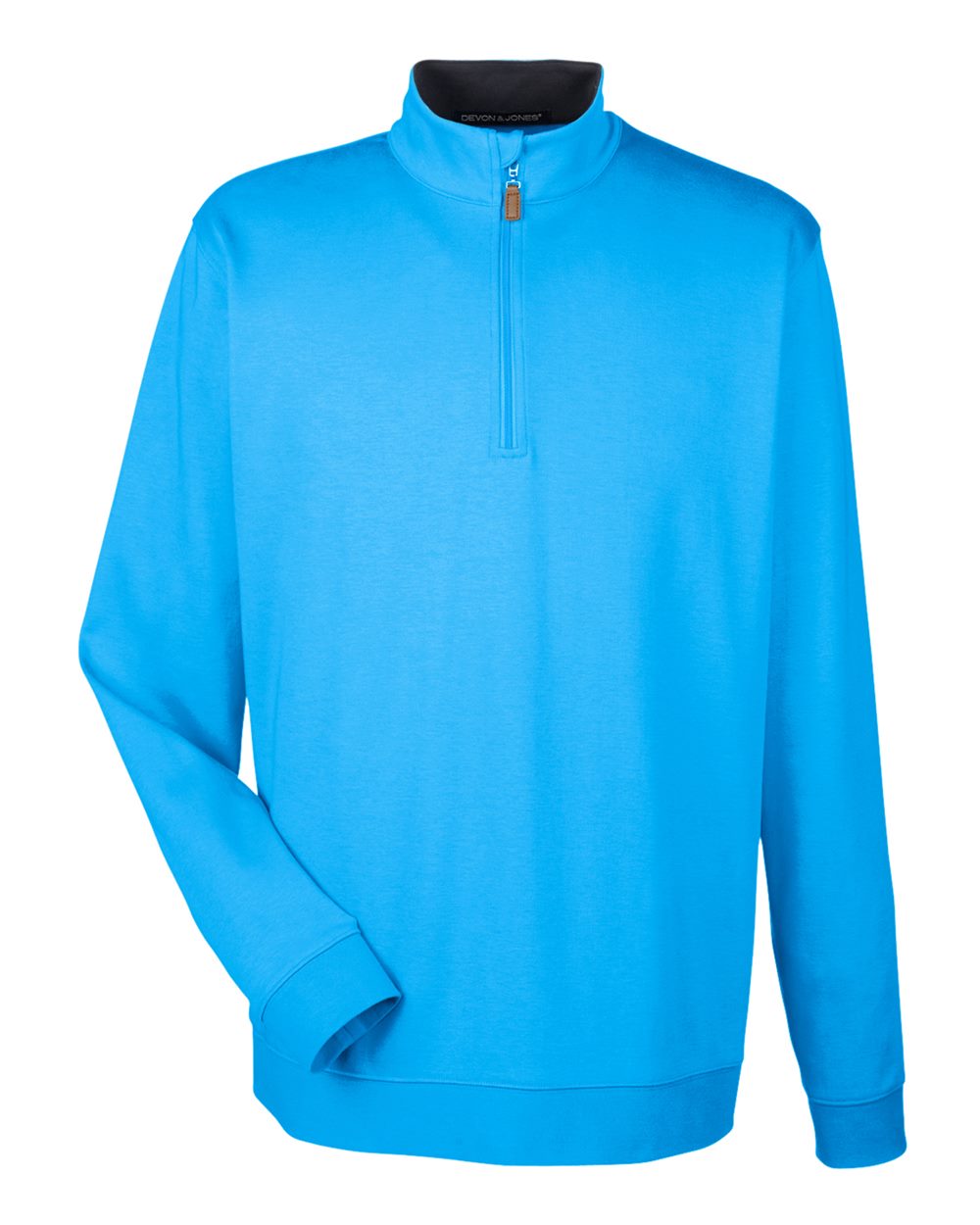 Devon & Jones Men's DRYTEC20™ Performance Quarter-Zip Pullover. DG479 - Ocean Blue/ Navy/ Ocean Blue