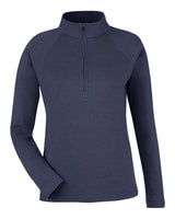 Devon & Jones Women's New Classics® Charleston Quarter-Zip Pullover. DG481WZ - Navy Melange