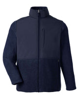 CORE365 Men's Journey Summit Hybrid Full-Zip. CE890 - Classic Navy/ Classic Navy