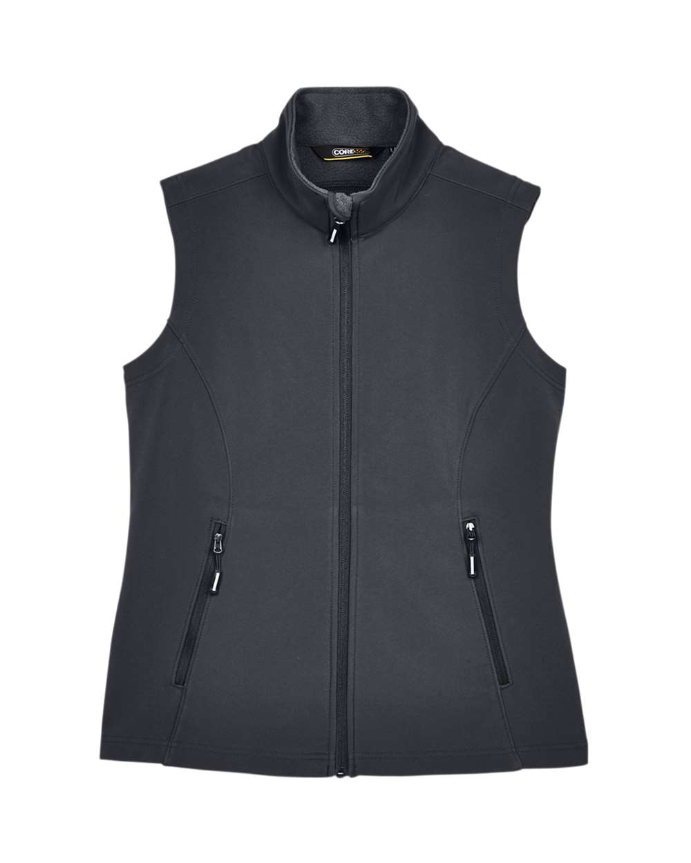 CORE365 Women's Cruise Two-Layer Fleece Bonded Soft Shell Vest. CE701W - Carbon