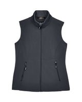 CORE365 Women's Cruise Two-Layer Fleece Bonded Soft Shell Vest. CE701W - Carbon