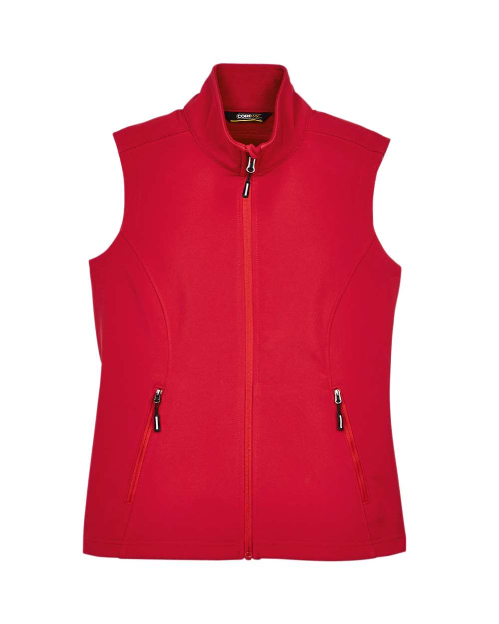 CORE365 Women's Cruise Two-Layer Fleece Bonded Soft Shell Vest. CE701W - Classic Red