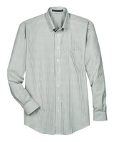 Devon & Jones Men's Crown Collection® Banker Stripe Woven Dress Shirt. D645 - Dill