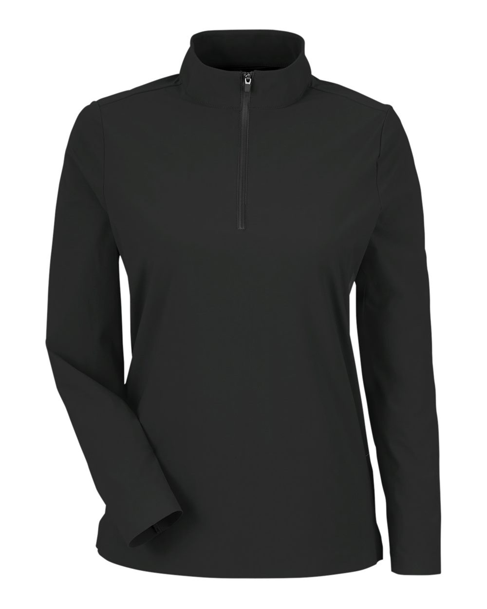 Devon & Jones Women's CrownLux Performance® Windsor Welded Quarter-Zip Pullover. DG410W - Black