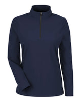 Devon & Jones Women's CrownLux Performance® Windsor Welded Quarter-Zip Pullover. DG410W - Navy