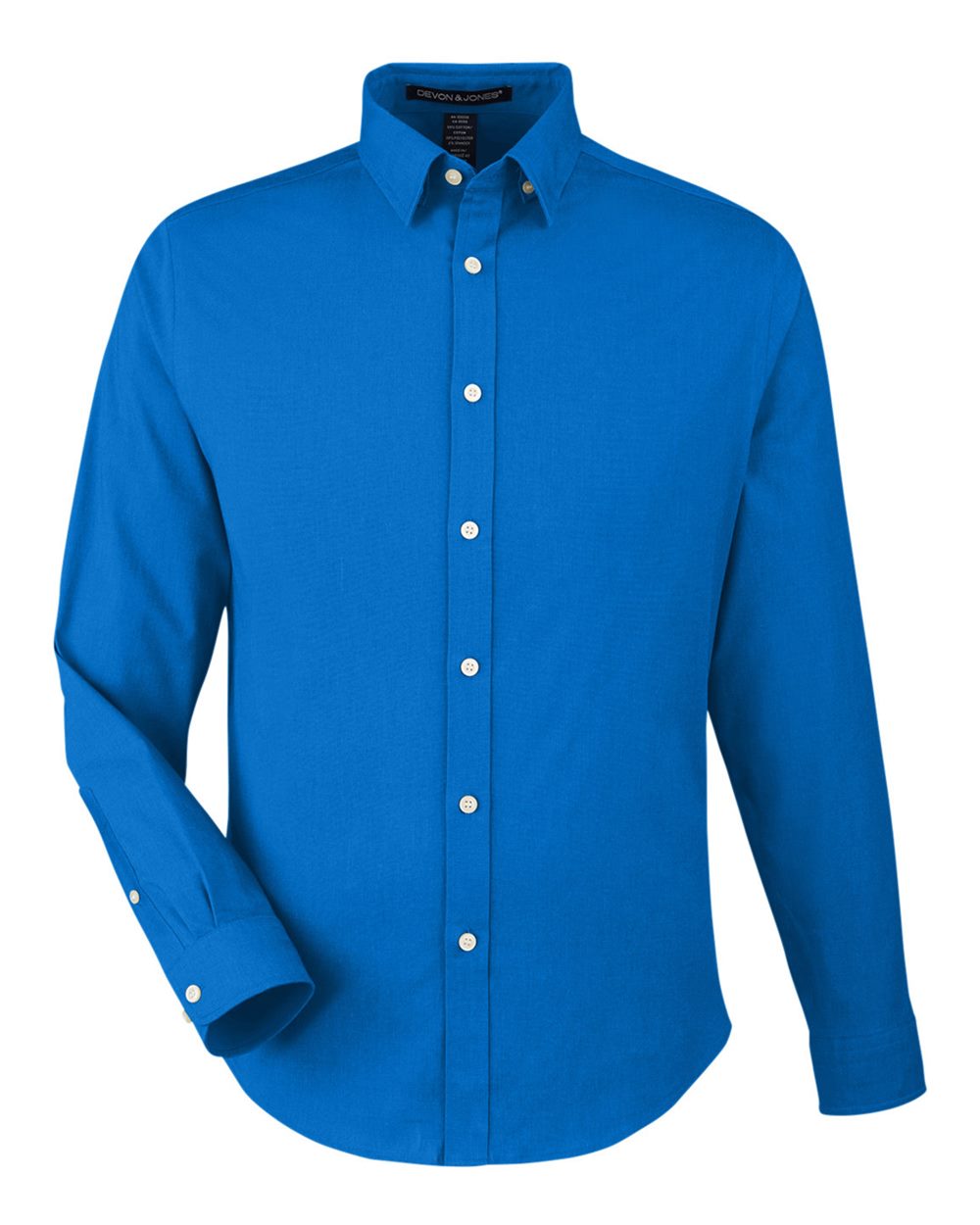 Devon & Jones Men's CrownLux Performance® Spencer Poplin Dress Shirt. DG505 - French Blue Melange