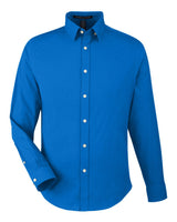 Devon & Jones Men's CrownLux Performance® Spencer Poplin Dress Shirt. DG505 - French Blue Melange