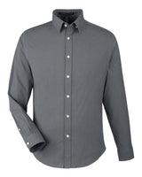 Devon & Jones Men's CrownLux Performance® Spencer Poplin Dress Shirt. DG505 - Graphite Melange