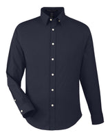 Devon & Jones Men's CrownLux Performance® Spencer Poplin Dress Shirt. DG505 - Navy Melange