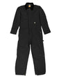 Berne Apparel Men's Heritage Duck Insulated Coverall. I417 - Black