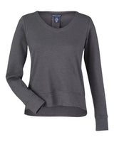 Devon & Jones Women's New Classics® Charleston Pullover. DG482W - Black Melange