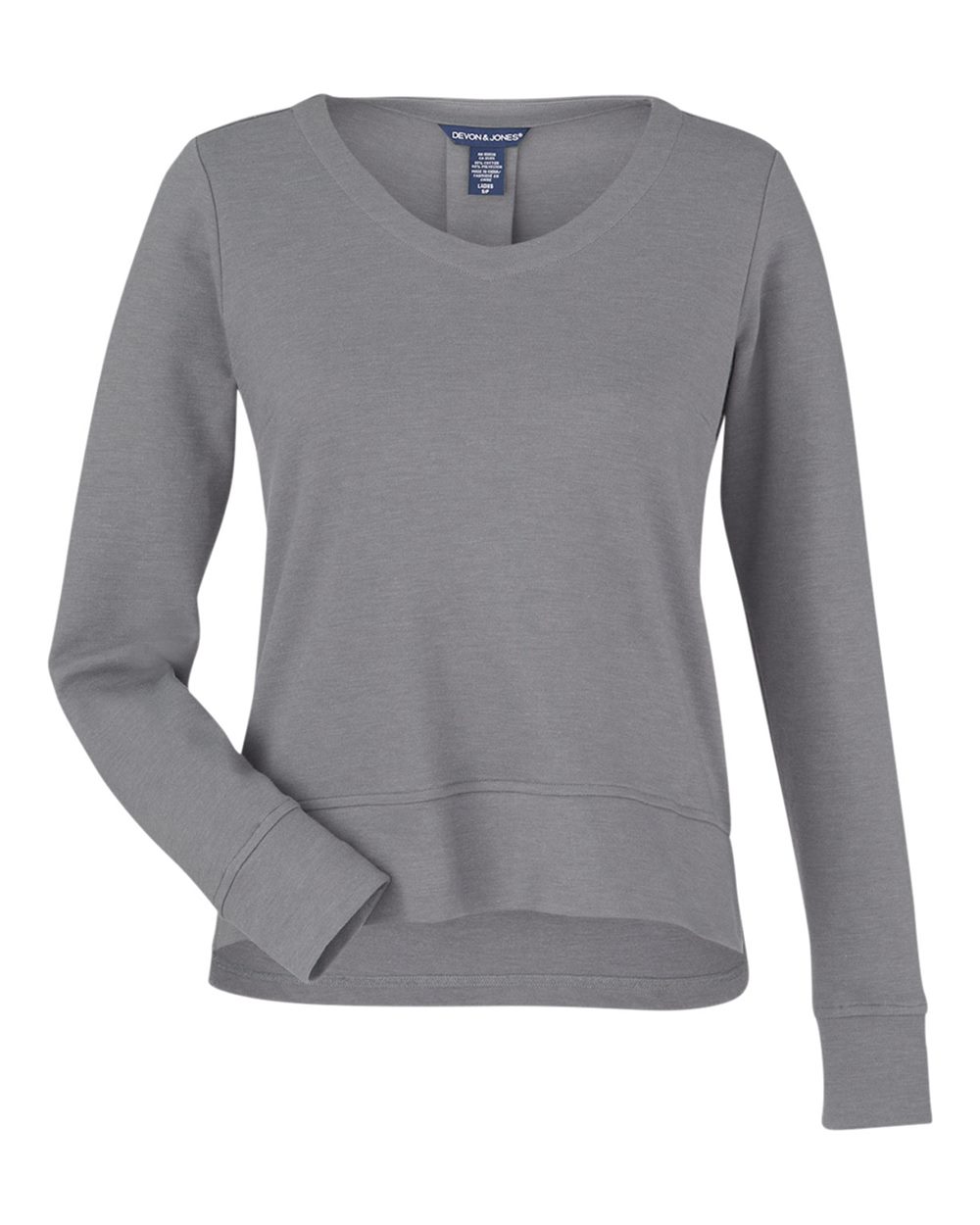 Devon & Jones Women's New Classics® Charleston Pullover. DG482W - Graphite Melange