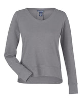Devon & Jones Women's New Classics® Charleston Pullover. DG482W - Graphite Melange