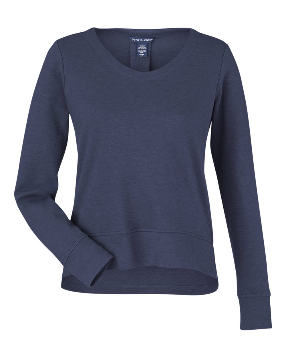Devon & Jones Women's New Classics® Charleston Pullover. DG482W - Navy Melange