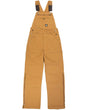 Berne Apparel Men's Slab Unlined Duck Bib Overall. B1067 - Brown Duck_32