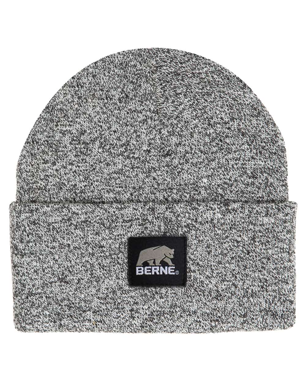 Berne Apparel Heritage Knit Cuff Beanie. H150 - Black/ White